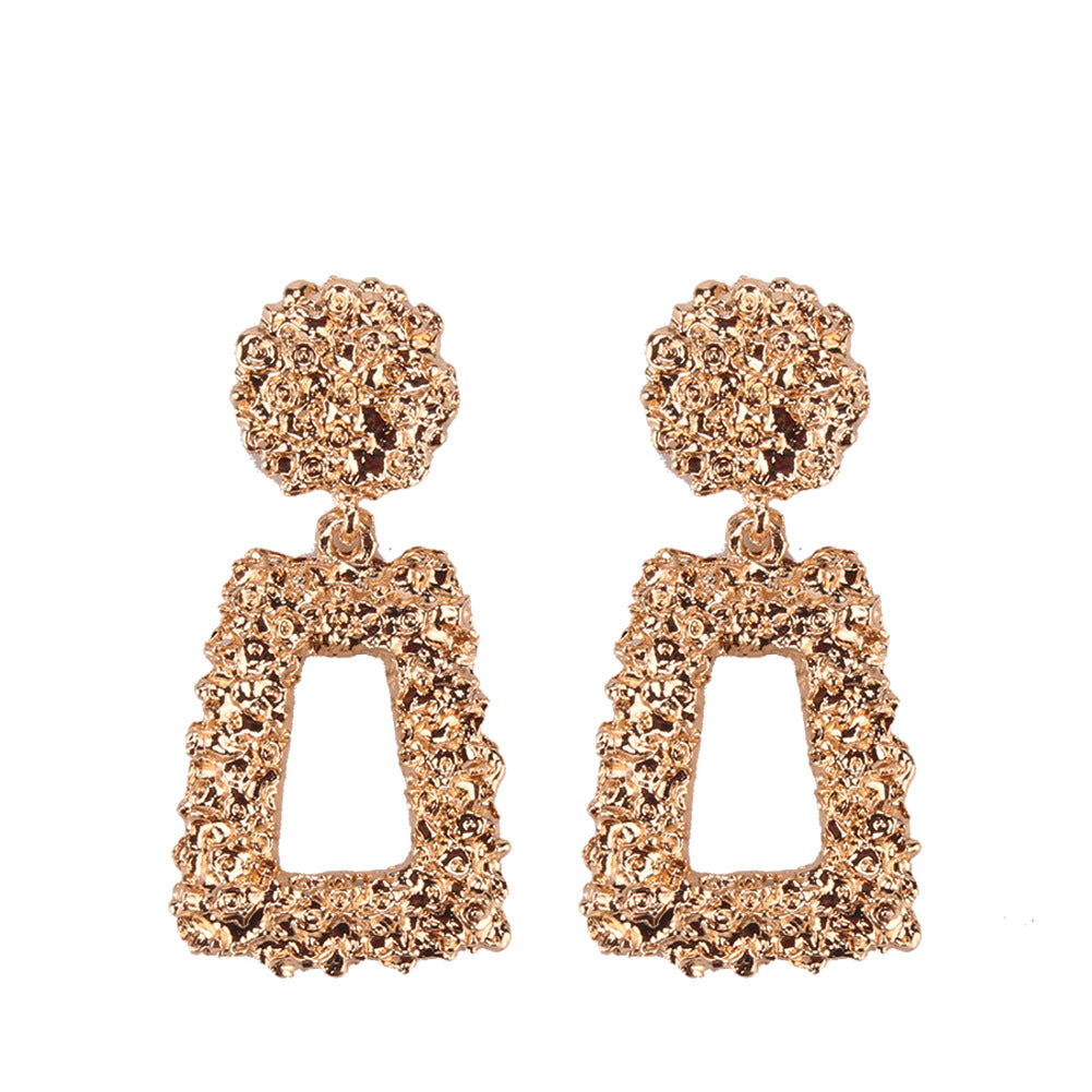 Lustrous Geometric Earrings