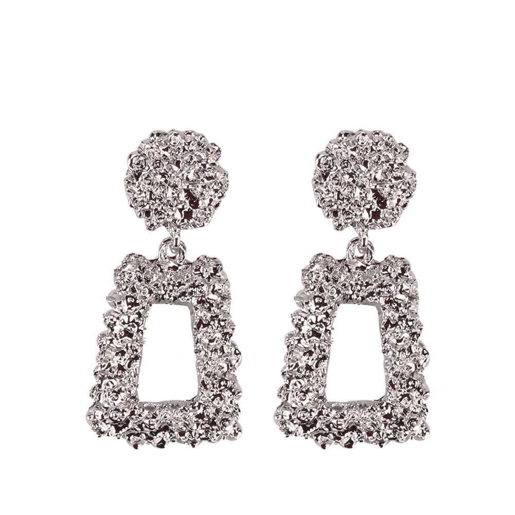 Lustrous Geometric Earrings