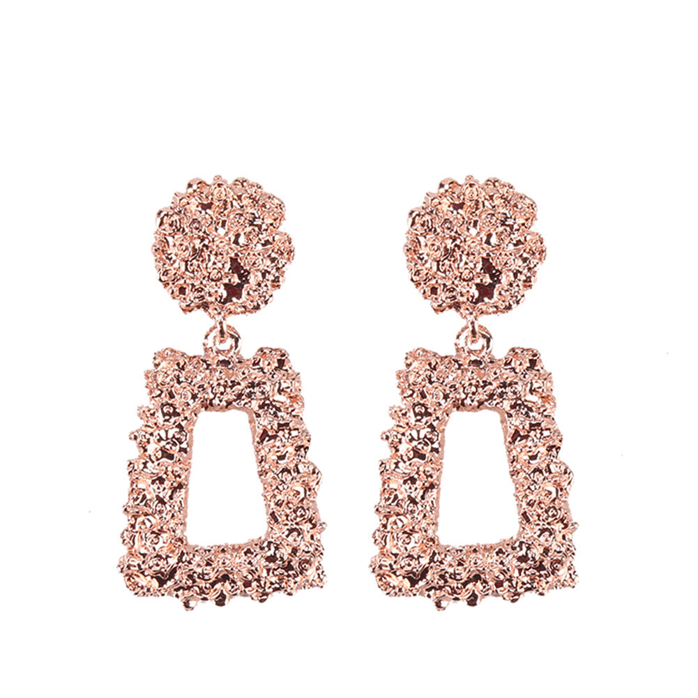 Lustrous Geometric Earrings