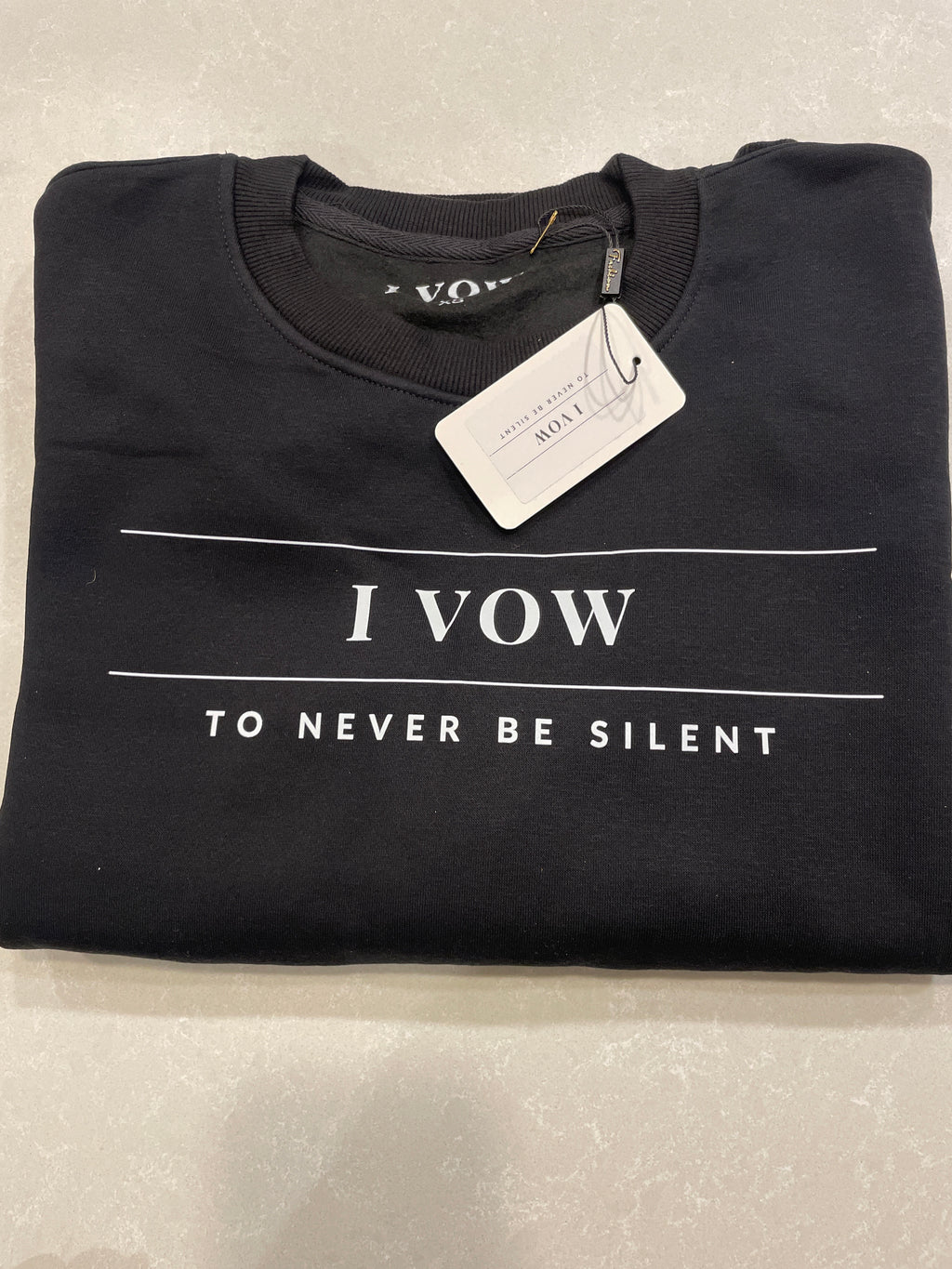 I Vow to Never Be Silent — Adult Crewneck Sweatshirt