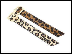 Leopard Fur leather bracelet