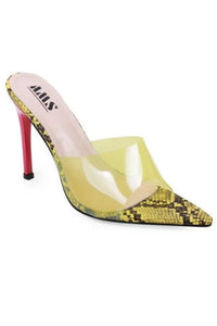 Snake Slingback Heel
