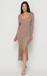 Fringe Tassel Maxi Dress
