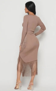 Fringe Tassel Maxi Dress