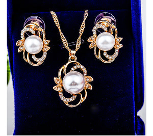 Rhinestone Beads Jewelry set