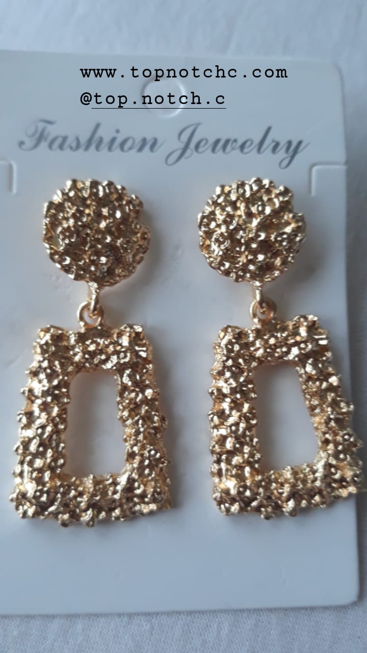Lustrous Geometric Earrings