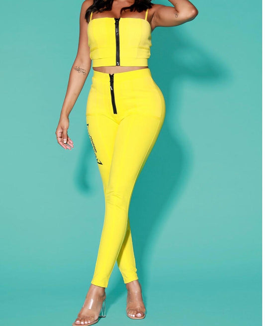 Yellow Revenge  Two Piece Set