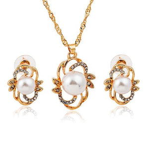 Rhinestone Beads Jewelry set