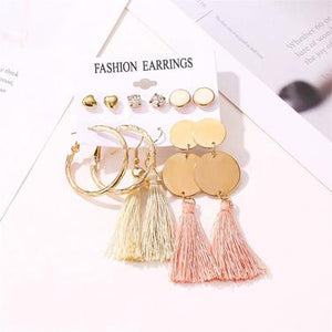 Sassy  Tassel Earrings set - TopNotch{C}