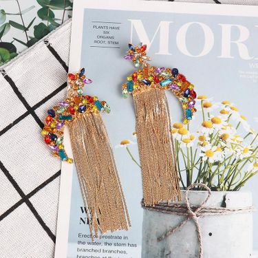 Moon Star Dangling Earring