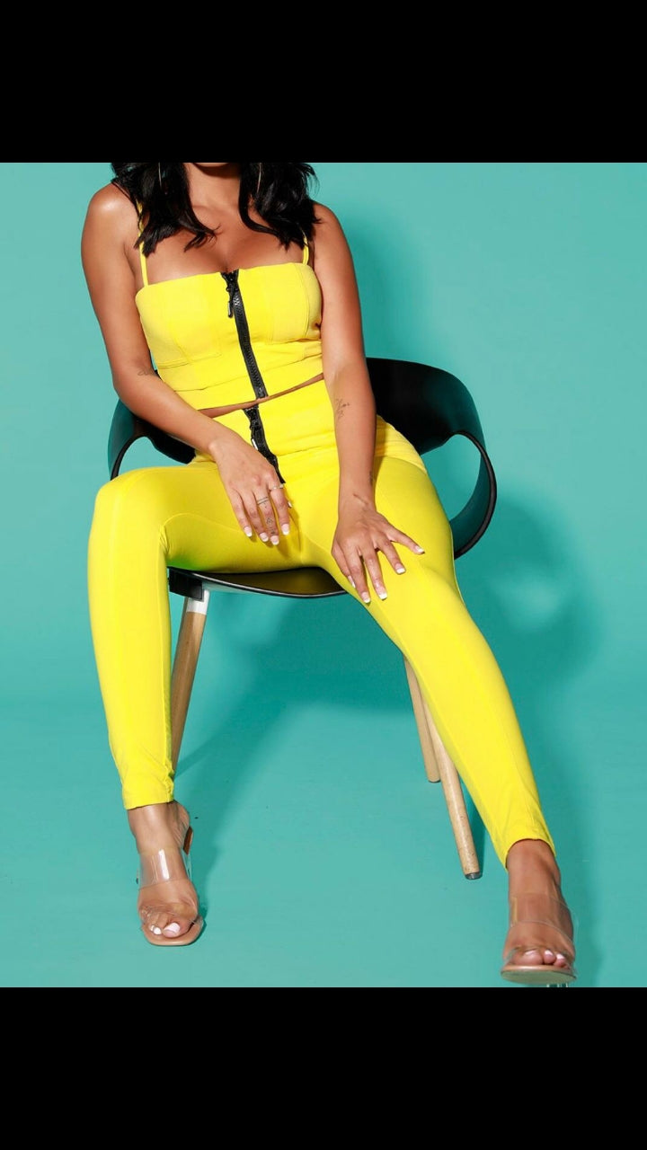 Yellow Revenge  Two Piece Set
